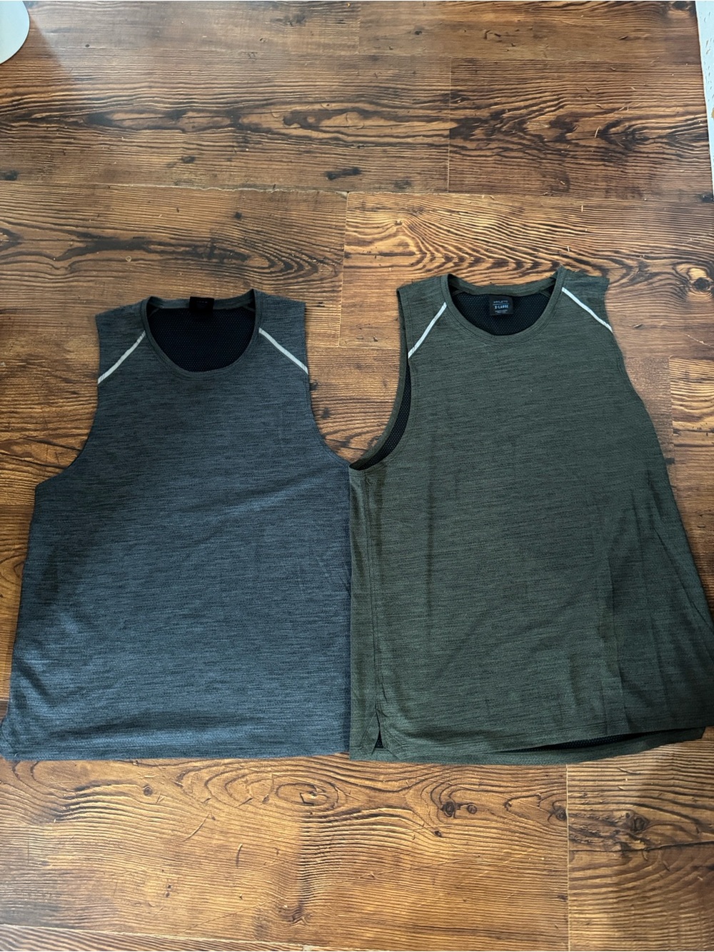 Hylete Men's Tank Tops in Olive and Charcoal Duo size XL